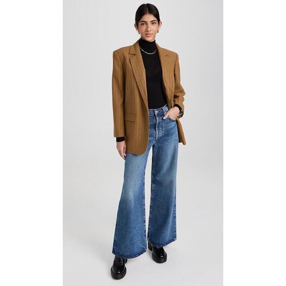 Madewell Oversized Blazer in Pinstripe Size 10 - Picture 1 of 11